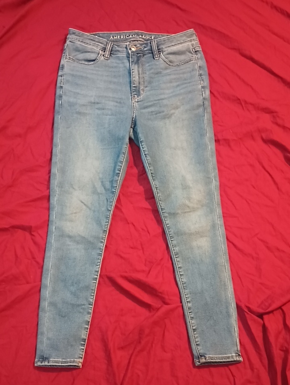 American Eagle Outfitters Women's 6 Light Blue Skinny Jeans Next Level Stretch